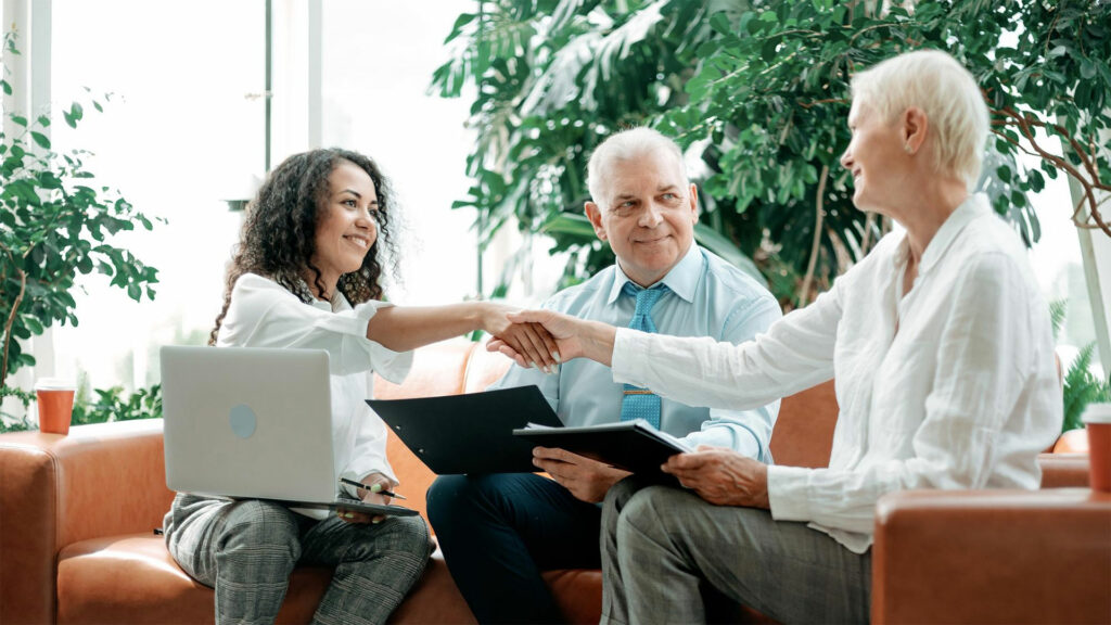 people in mediation meeting